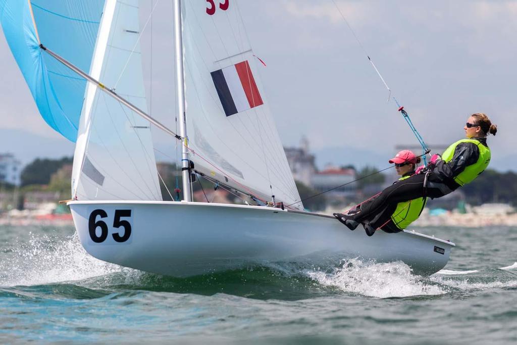 Maelenn Lemaitre and Aloise Retornaz (FRA-39) - 2014 470 Junior World Championships © Zerogradinord.it